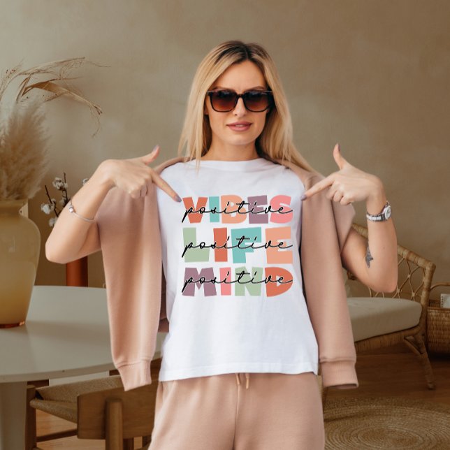 T-shirt Vie positive de la vibe positive (Créateur téléchargé)