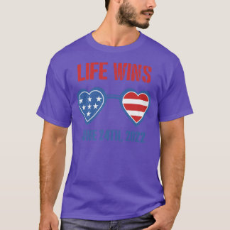 T-shirt Vie remporte le 24 juin 2022 Drapeau américain Lun