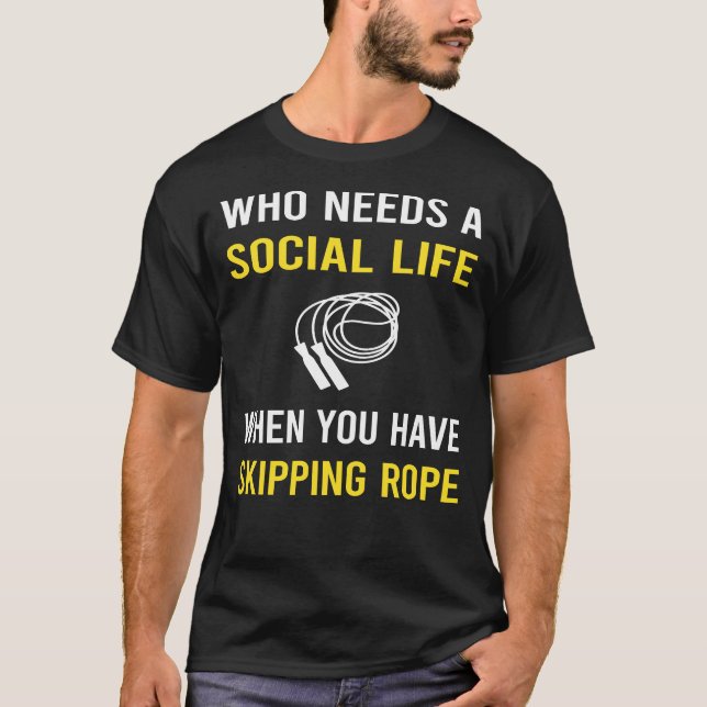 T-shirt Vie sociale Corde à sauter (Devant)