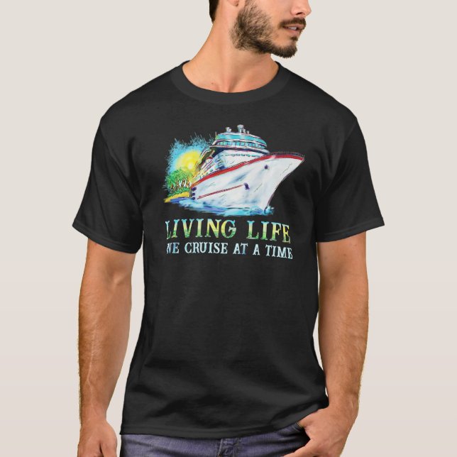T-shirt Vie Une Croisière Un Bateau De Croisière (Devant)