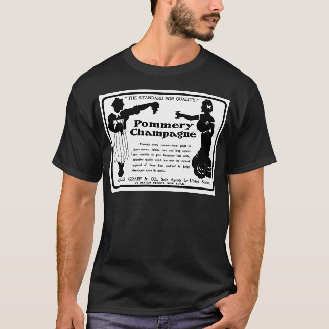 T-shirt Vieille annonce Pommery Champagne (Devant)
