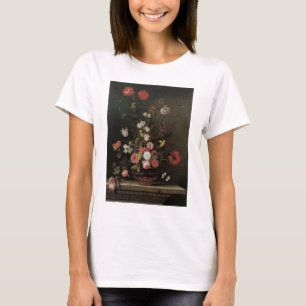 T-shirt Vieille Composition Florale Baroque de Fleurs dans