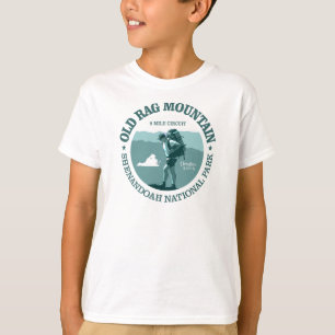 T-shirt Vieille montagne de chiffon (rd)