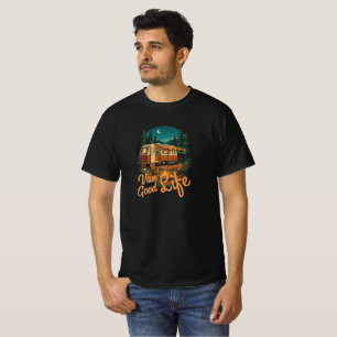 T-shirt Vieille Vie en Fourgon Bonne Vie Aventure Camping