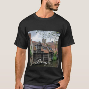 T-shirt Vieille ville de Bruges en Belgique