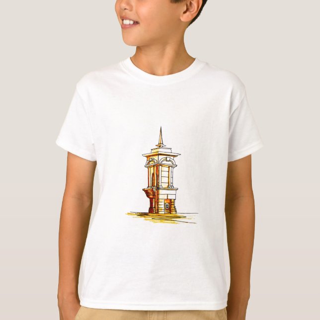 T-shirt vieille ville . fontaine (Devant)
