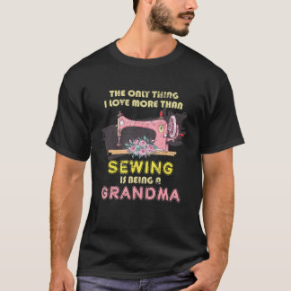 T-shirt Vielles femmes retraitées coudre machine à coudre 