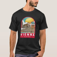 Vienne Autriche Emblème rétro Voyage