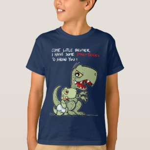 T-shirt Viens petit frère, j'ai des trucs de dino