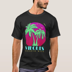 T-shirt Vieques Porto Rico Palm Trees