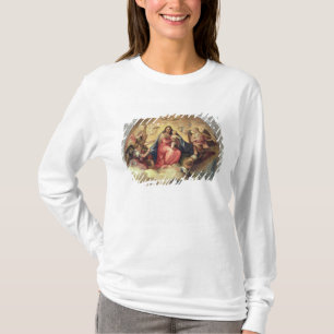 T-shirt Vierge et enfant avec des musiciens d'ange