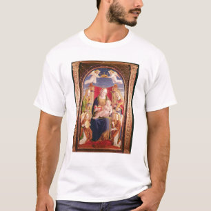 T-shirt Vierge et enfant avec des musiciens et des saints