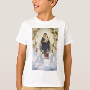 T-shirt Vierge Marie et Jésus aux anges