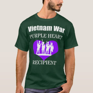 T-shirt Viêt Nam Guerre Purple Heart Bénéficiaire Anciens