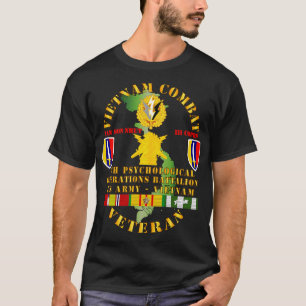 T-shirt Vietnam Combat Vet 6e PSYOPS Bn USARV w VN SVC