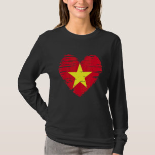 T-shirt Vietnam Heart Vietnam Flag Vietnam Pride