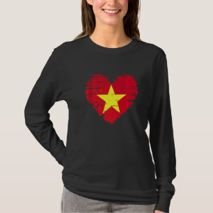 T-shirt Vietnam Heart Vietnam Flag Vietnam Pride