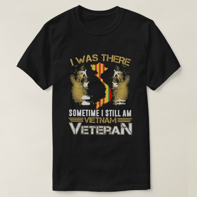 T-SHIRT VIETNAM VETERAN J'ÉTAIS LÀ (Design devant)