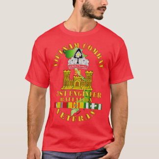 T-shirt Vietnam Vétérinaire de combat avec 31e ingénieur B