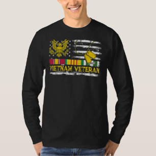 T-shirt Vietnam Vétérinaire US Drapeau Vietnam Vétérinaire