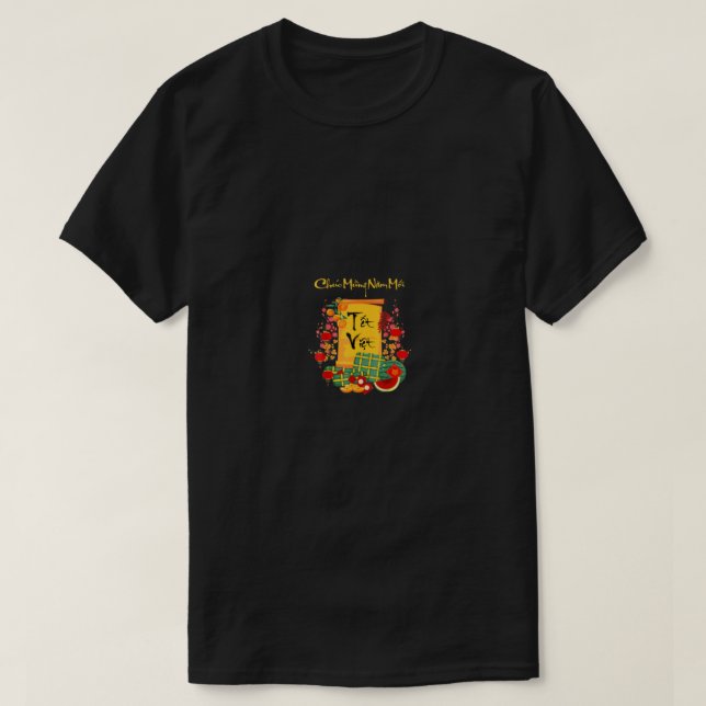 T-shirt Vietnamien Lunar New Year Tet Viet Tiger Chuc (Design devant)