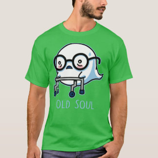 T-shirt Vieux Âme Funny mignon Littéral Vieux Âge Fantôme 