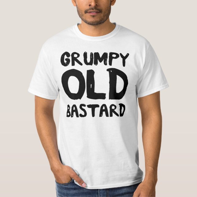 T-shirt Vieux bâtard grincheux (Devant)