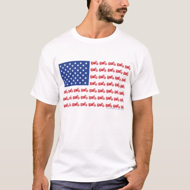 T-SHIRT VIEUX-BIKE-FLAG-2-TEE (Devant)