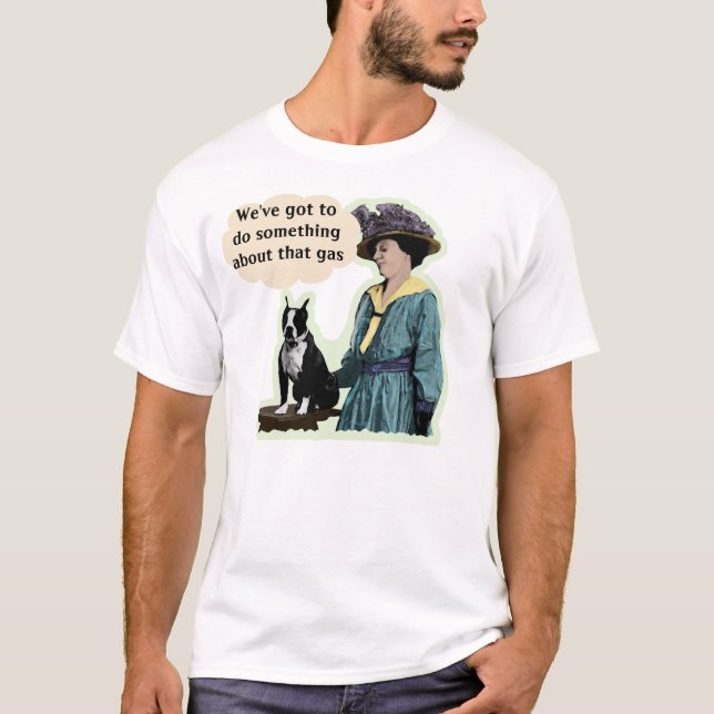 T-shirt Vieux Boston Terrier (Devant)