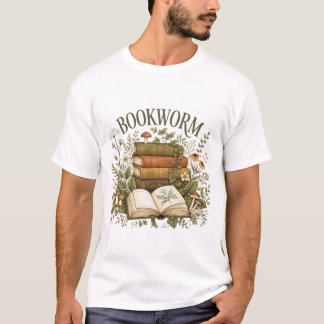 T-shirt Vieux Bouquineur – Livres Botaniques & Lecture