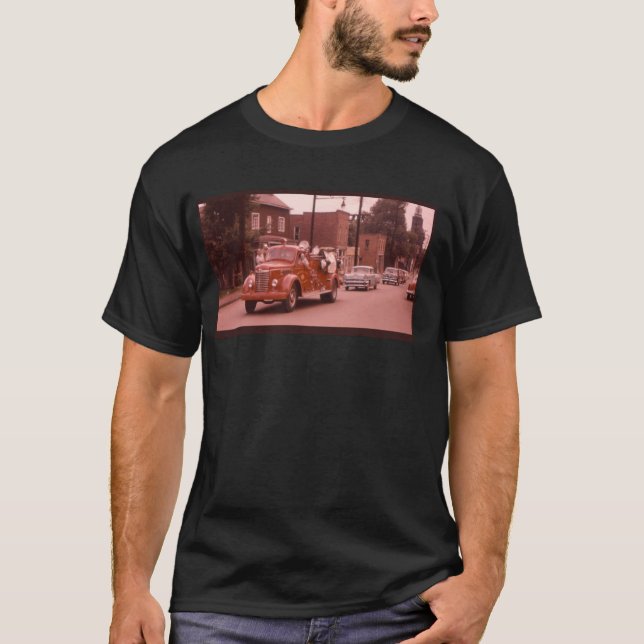T-shirt Vieux camion de pompiers (Devant)