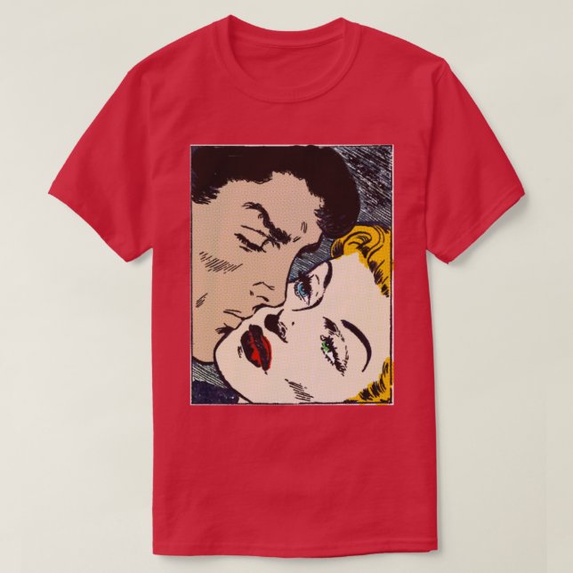T-shirt Vieux comics Romance (Design devant)