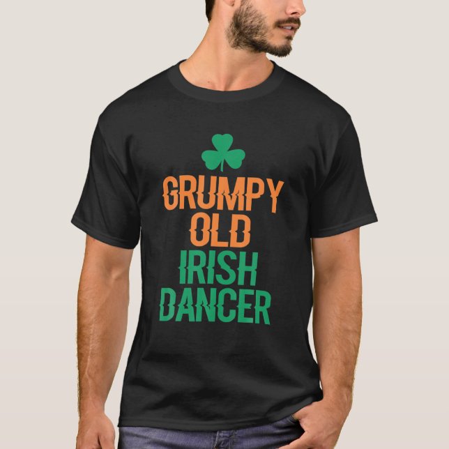 T-shirt Vieux danseur irlandais grincheux (Devant)