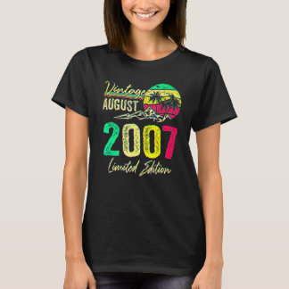 T-shirt Vieux de 15 ans Août 2007 15e anniversaire