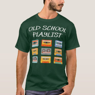 T-shirt Vieux-École Playlist Rétro Cassette Mix Tapes Mixt
