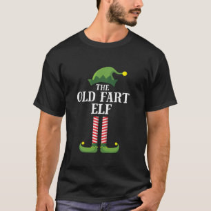T-shirt Vieux Fart Elf Correspondant Famille Groupe Noël