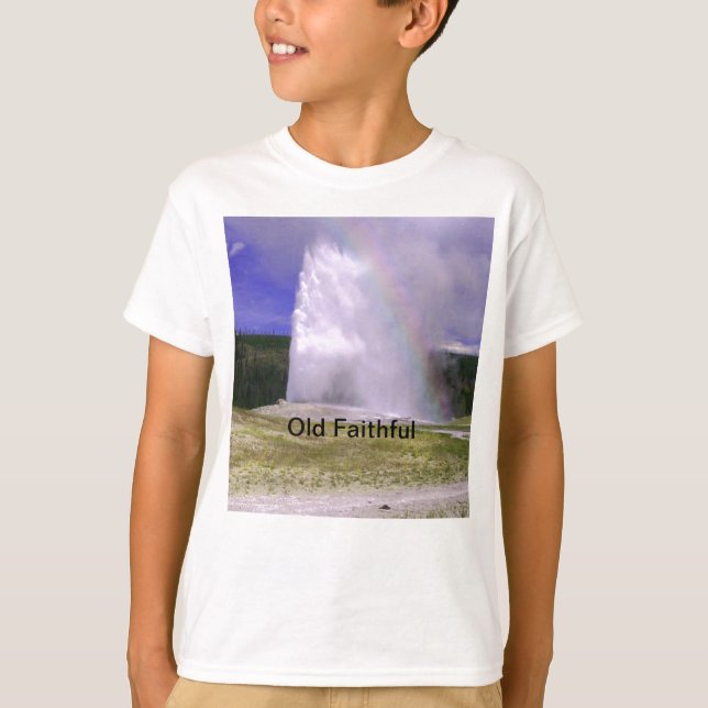 T-shirt Vieux fidèles dans le parc national de Yellowstone (Devant)