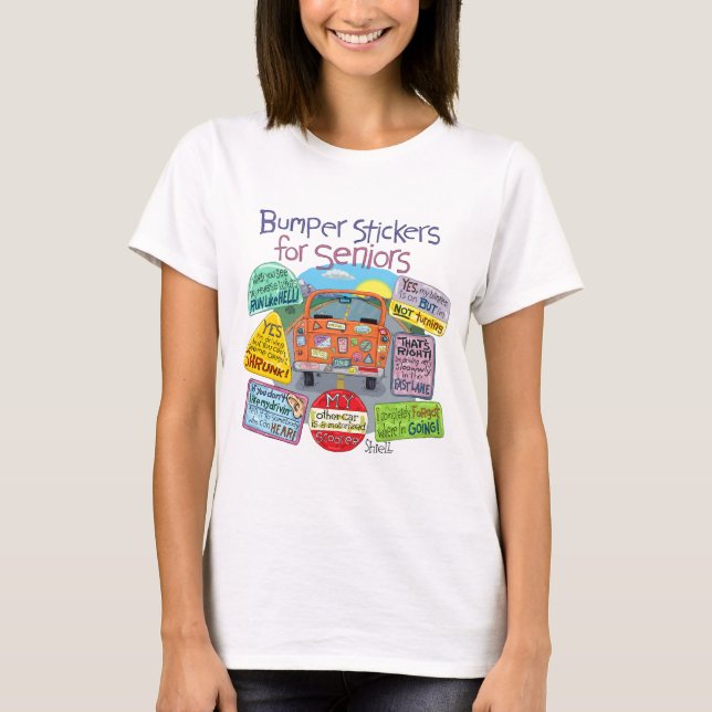 T-Shirt vieux Geezer amusant - Stickers pare-chocs (Devant)