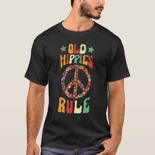 T-shirt Vieux Hippies Vintage Retro Costume Hippy Tourneso