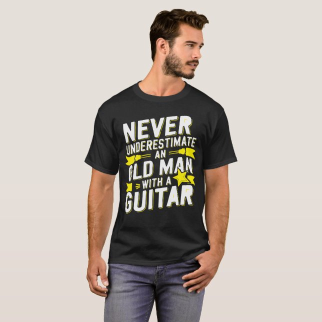 T-shirt Vieux Homme, Big Sound - Guitare Sagesse Tee (Devant entier)