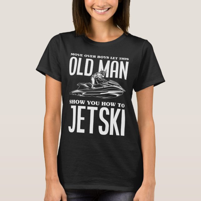 T-shirt Vieux Homme Comment Jetski Jet-Ski Jet Ski Jet Ski (Devant)