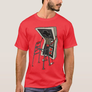 T-shirt Vieux joueur drôle de jeux vidéo rétro 80s 90s Ol