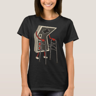 T-shirt Vieux joueur drôle de jeux vidéo rétro 80s 90s Ol