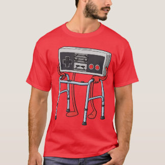 T-shirt Vieux joueur drôle de jeux vidéo rétro 80s 90s Ol