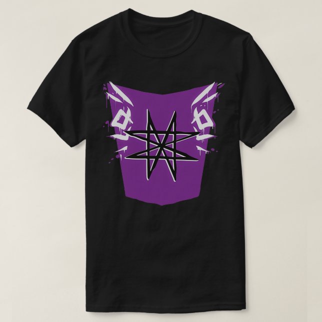 T-shirt Vieux Norse Scandinave vikings lettres alphabet et (Design devant)