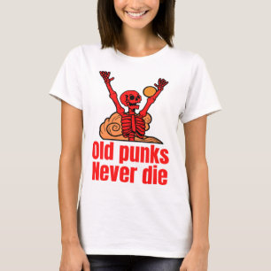T-shirt Vieux Rockers Punk Ne Meurent Jamais T-ShirtVieux