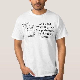 T-shirt Vieux types blancs fâchés