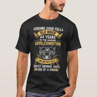 T-shirt Vieux Vélo 63 Ans Dans La Fabriquée Vélo 63E Anniv