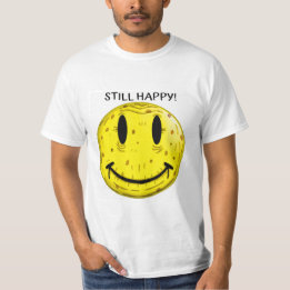 T-SHIRT VIEUX VISAGE HEUREUX. ANCIEN MAIS ENCORE HEUREUX