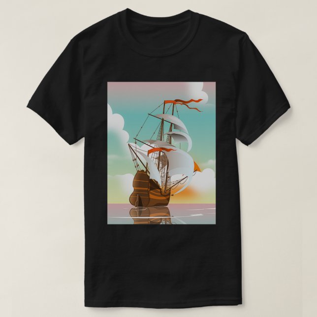 T-shirt Vieux voilier (Design devant)